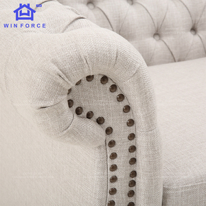 Canapé <span class=keywords><strong>Chesterfield</strong></span> en tissu velours de conception moderne, vente en gros d'usine, meubles de luxe pour chambre à coucher et salon, <span class=keywords><strong>fauteuil</strong></span> - Product Image 2