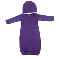 Bébé garçon fille rose uni à manches longues robes de nuit sac de couchage pour bébé pyjamas avec chapeaux
