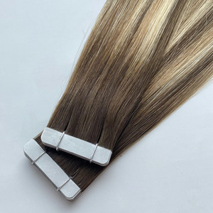 Extensions capillaires adhésives durables 2026 à prix d'usine, double épaisseur, provenant d'un seul donneur, idéales pour cheveux fins - Product Image 1