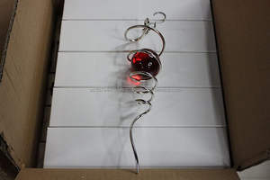 Esfera Decorativa Giratoria con Cola en Espiral y Atrapasueños de Cristal con Gancho Giratorio para Decoración de Interiores, Exteriores y Jardines - Product Image 6