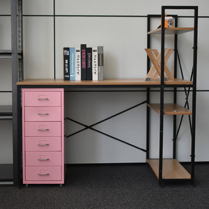 Meuble de classement multi-tiroirs format A4, organisateur de bureau sur pied, durable, à tirer et pousser, rectangulaire, capacité 20-35L - Product Image 1