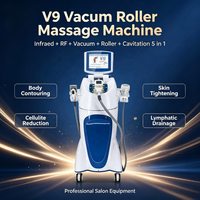 Appareil de remodelage corporel V9, lumière rouge chauffante, massage par rouleaux sous vide, réduction de la cellulite, Velasmooth, tonification musculaire, corps lisse