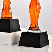 Trophée en cristal gravé de haute qualité pour événements sportifs de club, idéal pour les cadeaux sportifs