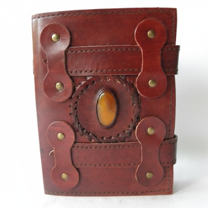 Fait à la main 13X10 pouces Vintage en cuir Journal rétro voyage journal clé taille papier cahier cadeau parfait - Product Image 1