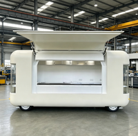Remorque alimentaire en aluminium personnalisable Aobote à double essieu tandem pour la bière, la restauration rapide, l'utilisation en extérieur - Résistante à la rouille, facile à nettoyer, DOT/CE