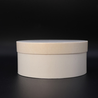 Moule à pâtisserie rond en bois écologique, résistant au four, pliable, boîte à gâteau jetable avec couvercle à clipser, emballage alimentaire biodégradable pour boulangerie