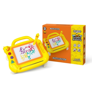 Tableau à dessin Duck Graffiti, tableau d'écriture magnétique de 13 pouces pour enfants de 3 à 6 ans, jouet éducatif unisexe en plastique - Product Image 1