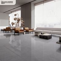 Carreaux en porcelaine effet marbre Buildgres 1200x1200 - Brillants - Antidérapants - Isolation thermique - Design moderne pour une utilisation intérieure et extérieure
