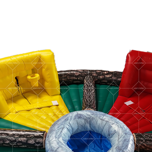 Curso de Wipeout inflable para patio de recreo interior, puente interactivo mecánico con obstáculos giratorios, divertido juego de salto para niños - Product Image 6