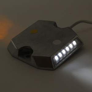 सबसे अच्छी कीमत नेतृत्व निरंतर प्रकाश वायर्ड एल्यूमीनियम बिल्ली की आंखों सड़क पूरी सुरंग गाइड उपयोग के लिए सुपर चमक सफेद परावर्तक के साथ - Product Image 4