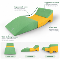 Coussin ergonomique à talon haut, design compressible, housse à glissière multi-tissu, support surélévateur pour jambes, pour li