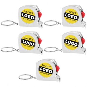 <b>Heavy</b> <b>Duty</b> 3ft Keychain Tape Measure Metal Case Retractable Steel Blade Imperial Inch Small Measuring <b>Tool</b> for Construction - Product Image 1