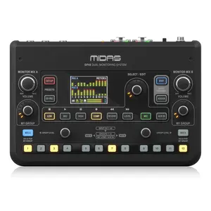 Midas DP48 Konsol Mixer Mini Hitam Monitor Pribadi Studio Mixer