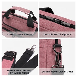 Bolsa para ordenador portátil personalizada BSCI, bolsa para portátil de 17 pulgadas/17,3 pulgadas/15,6 pulgadas, bolsa de hombro para negocios de trabajo universitario - Product Image 3