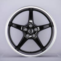 Jantes en alliage X-RIMS 18x8.5 5x100 5 branches concaves finition argent poli ET6 pour VW Golf Subaru