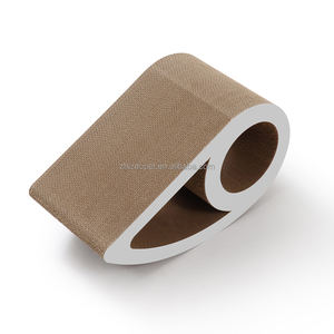 Groothandel Schattige Witte Kat Krabber Board Speelgoed <span class=keywords><strong>Lounge</strong></span> Gemaakt Van Duurzaam Papier Materiaal - Product Image 6