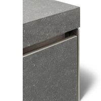 Meubles de barbecue noirs modulaires pour cuisine extérieure en acier inoxydable avec four à pizza, ensemble d'armoires de cuisine extérieure pour jardin, fête barbecue