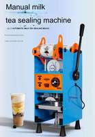 Nouvelle machine de scellage automatique internationale pour gobelets de yaourt, boissons, sachets et gobelets en plastique, avec scellage par film et papier, pour thé au lait