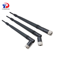 Antena de goma de alta ganancia de comunicación inalámbrica OEM ODM 9dBi 2,4G macho de G WiFi