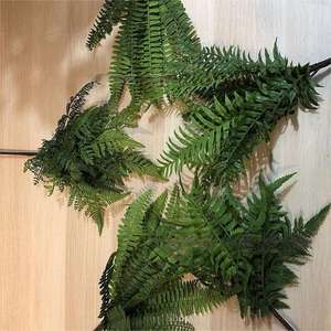En çok satan yüksek kalite farsça yaprak ev ve düğün dekor yapay plastik yapraklar buket Fern bırakır - Product Image 3