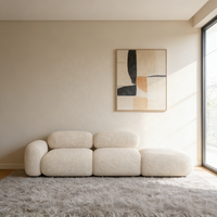 Canapé modulaire en forme de I PZCN HOME, fauteuil en tissu chenille, ensemble de canapés sectionnels pour salon, pour hôtel