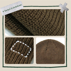 Nuevo Gorro de Punto Invernal Han Guangdong 2025 con Bordado de Diseño Personalizado para Calidez al Aire Libre - Product Image 5