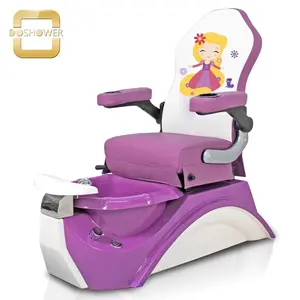 Silla de pedicura personalizada para niños, silla de spa de pedicura para niños, proveedor de silla de pedicura de mariposa púrpura para niños