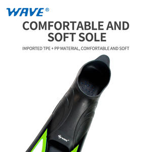 Palmes de plongée sous-marine en forme de vague, confortables, en TPR - Product Image 6