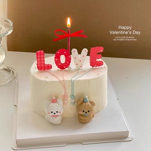 ท็อปเปอร์เค้กอะคริลิค ลายน้ำผึ้งและความหวาน สำหรับวันวาเลนไทน์ วันเกิด เทศกาลฉีซี  หนา 1.3 มม. พิมพ์ลายสีด้วยเทคนิค UV - Product Image 4