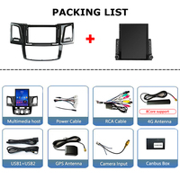 Autoradio Android 9.7 ''pouces pour Toyota Fortuner Hilux 2007-2015 GPS Tesla écran Vertical Navigation multimédia Auto Carplay