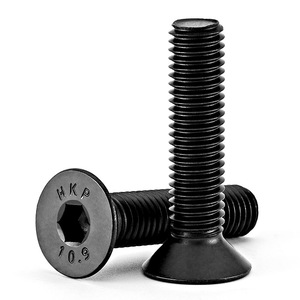 Tornillos de Cabeza Avellanada con Hexágono Interior Jin Hongying M3 M4 M5 M6 M8 M12 Negros, Acero al Carbono Grado 10.9 DIN7991 - Product Image 3