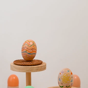 Huevos de Madera para Niños, Huevos Falsos de Simulación, Huevos de Gallina, Pato y Ganso, Decoración de Mesa para Fiestas de Pascua, Juguetes para Niños al por Mayor - Product Image 3
