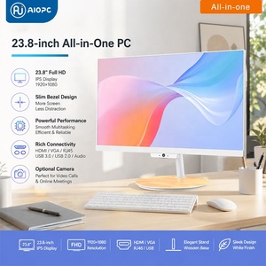PC <span class=keywords><strong>All</strong></span>-in-One Smart AI Office 23.8 Pollici con Cornice Sottile, Computer Desktop Intel AIO Bianco SW238 Windows - Product Image 1