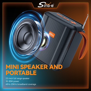 SING-E ngoài trời đa chức năng xách tay năng lượng mặt trời-<span class=keywords><strong>powered</strong></span> BT loa với một built-in điện thoại đứng và tính năng sạc - Product Image 1