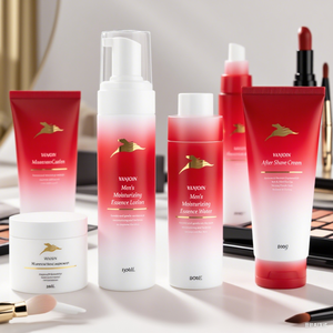 Vanjoin Group OEM Frosted White and Red Body Packaging Loción de lavado Tubo suave y espuma de lavado de cara Juego de tarros de plástico cosmético - Product Image 2