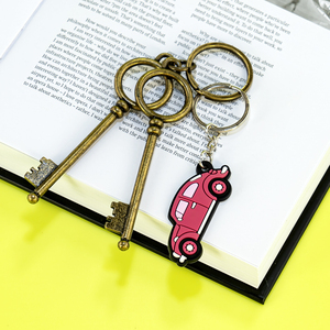 <span class=keywords><strong>Porte</strong></span>-clés de dessin animé 2026 en PVC souple, mignons modèles camion, avion, train, excavatrice, pour enfants, pendentifs de sac à dos, cadeaux - Product Image 3