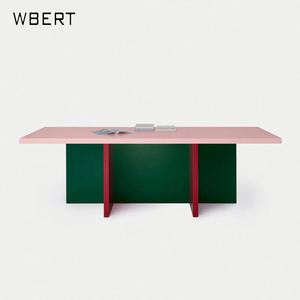 WBERT Table de designer de luxe Nordic Light Table de négociation de couleurs d'art moderne et simple - Product Image 1