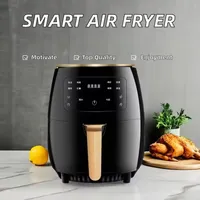 Four électrique multifonctionnel intelligent à écran tactile 6l, grande capacité, friteuse à air