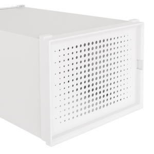 Organizador de armario de zapatos de plástico de doble nivel plegable al por mayor cajas de zapatos de bebé coloridas de nuevo estilo para baño cocina sala de estar - Product Image 4