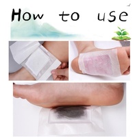 Patch de pied de vinaigre de bambou de nettoyage en profondeur, patch de pied de gingembre pour l'amincissement, patch de pied de désintoxication de vinaigre de bambou en gros