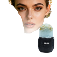 Rouleau de glace réutilisable en silicone SW pour le soin de la peau du visage, masseur facial rafraîchissant, moule à glaçons DIY, anti-poches, lifting, resserre les pores