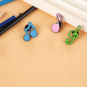 Semplici strumenti musicali spilla in lega di metallo <span class=keywords><strong>note</strong></span> musicali distintivi creativi su misura spilla spilla pianoforte ciondolo per chitarra regali - Product Image 3