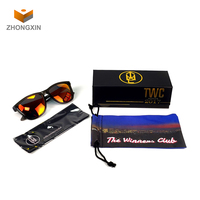Étuis à lunettes à étiquette personnalisée durables de haute qualité boîte d'emballage de lunettes de soleil en papier magnétique dur noir avec aimant