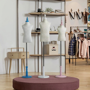 Torso de Maniquí de encaje ajustable para niños con base estable, soporte de exhibición de medio cuerpo Unisex para niños de 4 a 8 años - Product Image 6