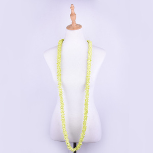 HL00026A — collier en soie artificiel pour femme, pendentif hawaïen, soirée de danse, disponible en 4 couleurs, 150CM, vente en gros - Product Image 3