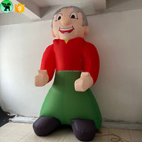 Mascotte de vacances personnalisée gonflable grand-mère pour la publicité A9811