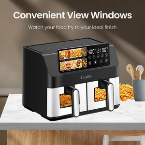 <span class=keywords><strong>Freidora</strong></span> <span class=keywords><strong>de</strong></span> <span class=keywords><strong>Aire</strong></span> Comercial Doble <span class=keywords><strong>de</strong></span> 10L con Pantalla Táctil Digital, Canastas Antiadherentes, Alta Capacidad, OEM para Restaurantes, Pedidos al por Mayor - Product Image 2