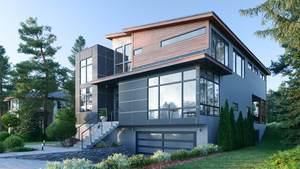 Moderne 3 étages 6 chambres 3.5 salles de bain 2 <span class=keywords><strong>Garage</strong></span> Villa Maison Plan 1066-109 4260 pieds carrés élégant 4260 pieds carrés maison 6 chambres 3.5 - Product Image 3