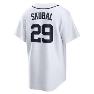 2025 Heren/Dames Detroit Thuisshirt Custom Baseball Shirts Gestikte Geborduurde Jeugd Uniformen Met Logo's - Product Image 4