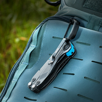 SOG Flash MT-Urban Gris & Cyan Pliant EDC Multi-Outil Moderne Mini Outil avec Couteau pour Camping En Plein Air Randonnée (29-55-02-41)